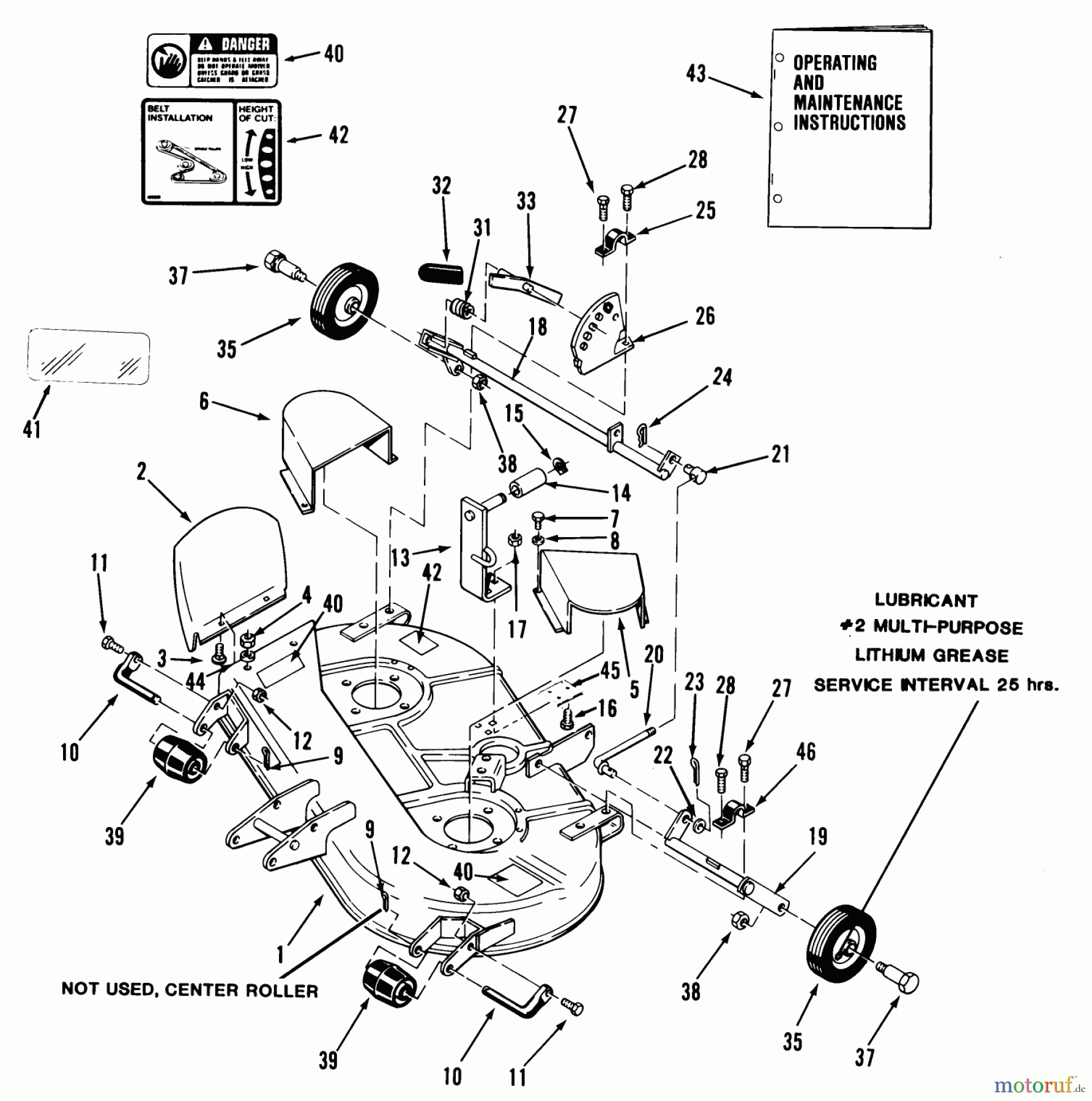 Toro Neu Mowers, Deck Assembly Only 05-37SK01 - Toro 37