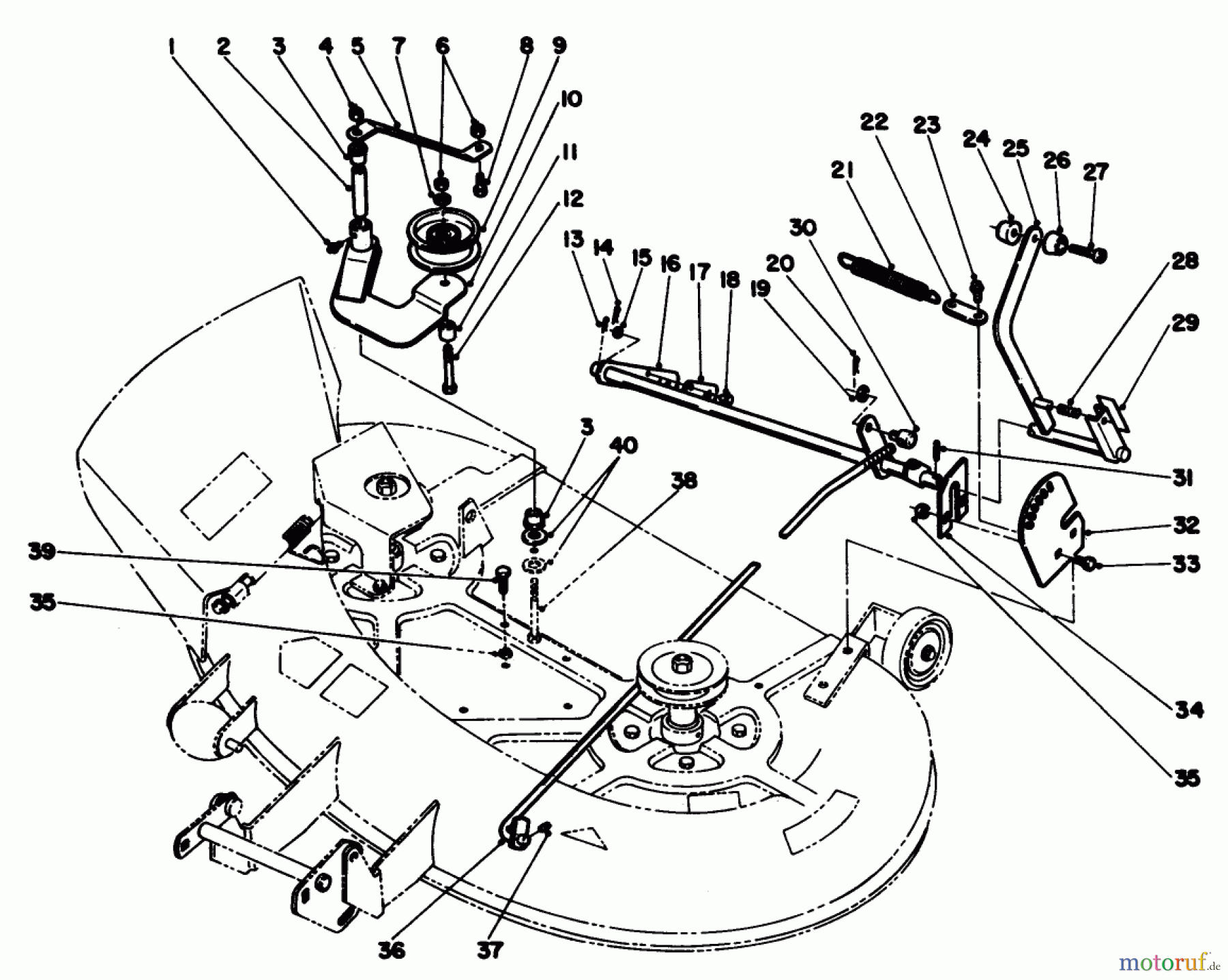 Toro Neu Mowers, Deck Assembly Only 05-38SL02 - Toro 38