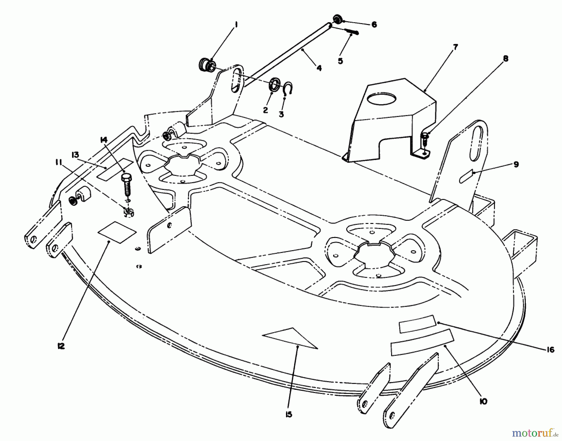 Toro Neu Mowers, Deck Assembly Only 05-38SS02 - Toro 38