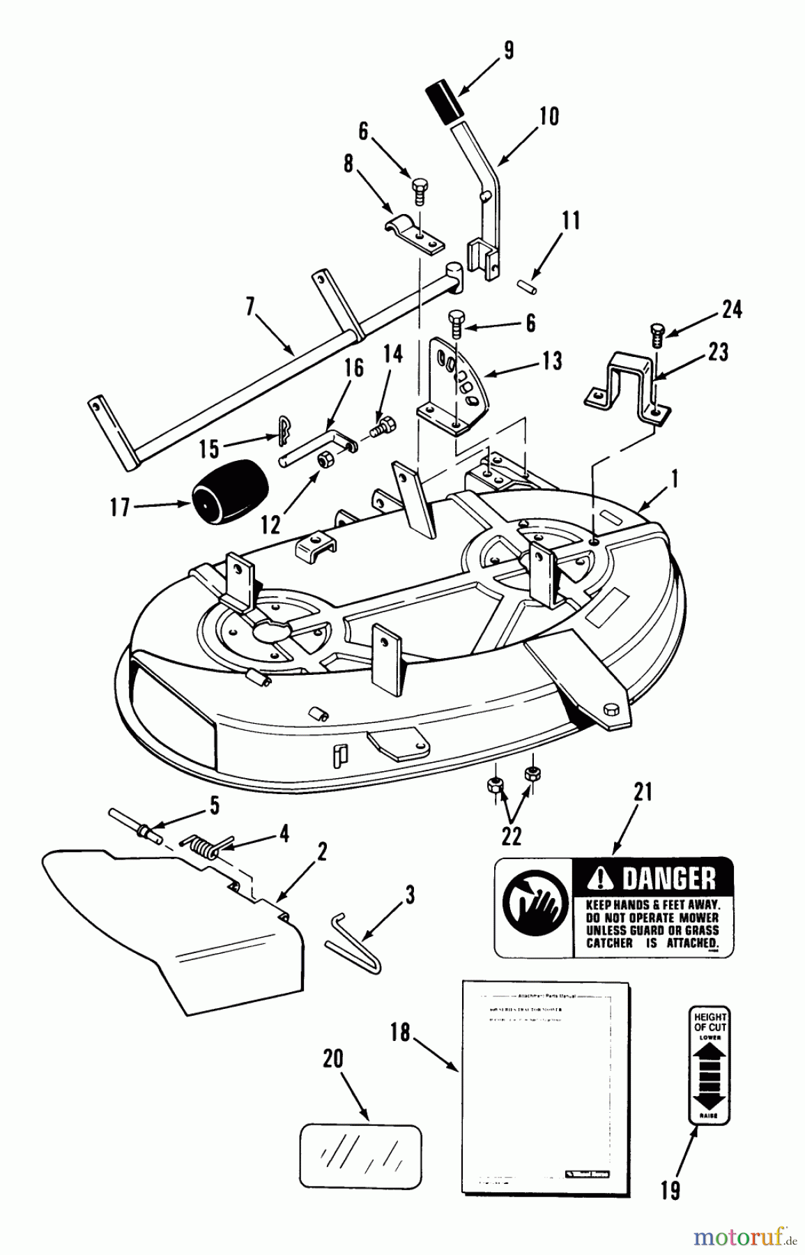 Toro Neu Mowers, Deck Assembly Only 05-42SY01 - Toro 42