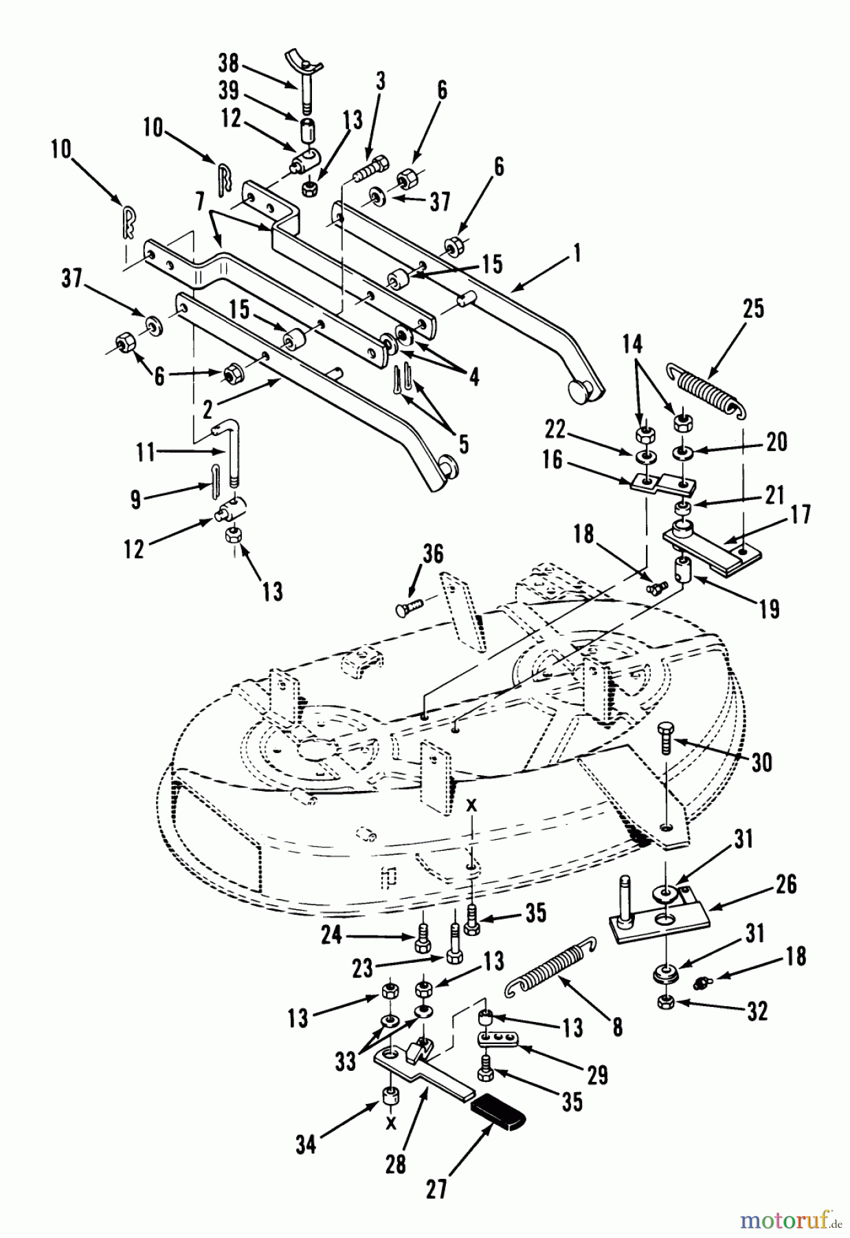 Toro Neu Mowers, Deck Assembly Only 05-42RY01 - Toro 42