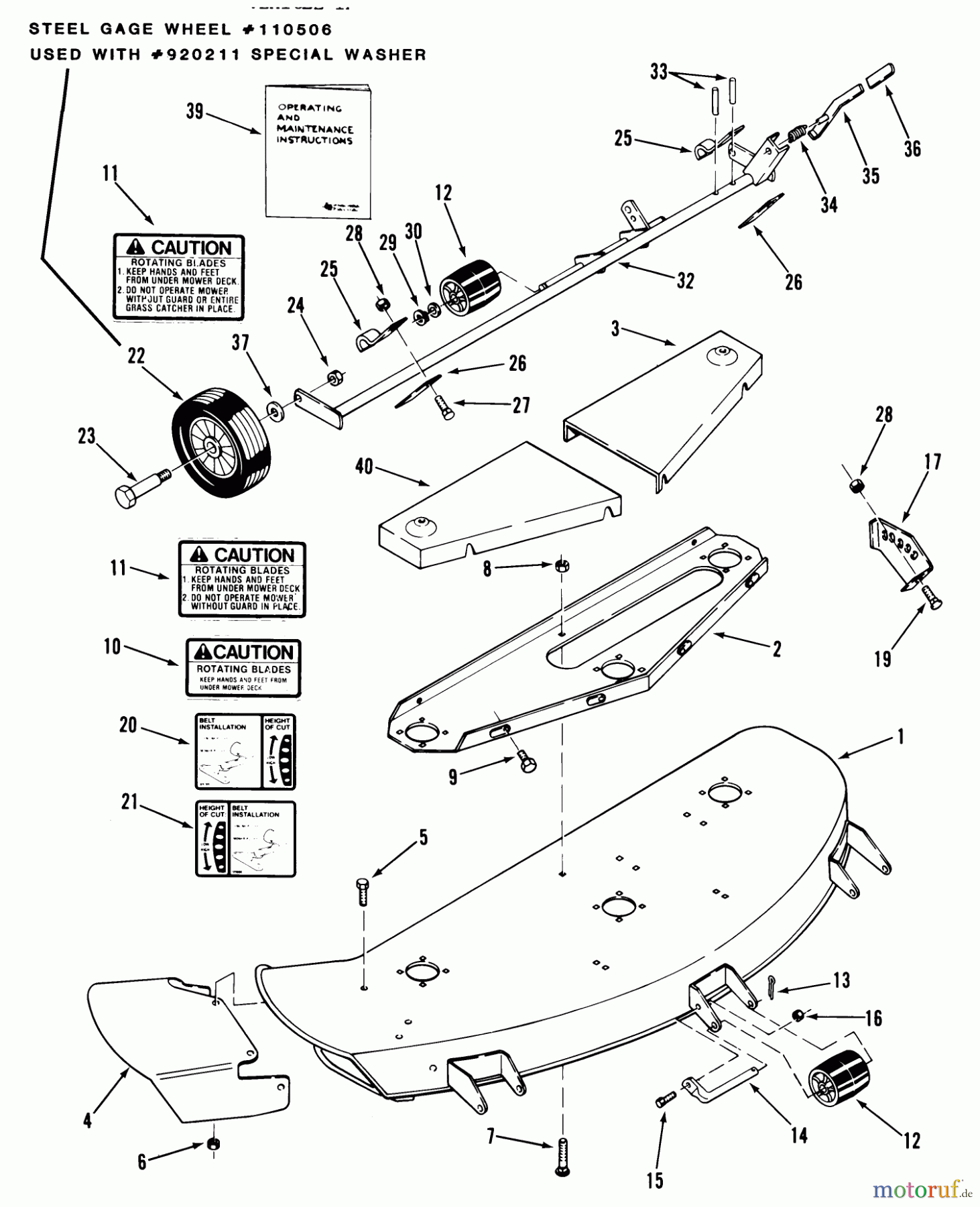  Toro Neu Mowers, Deck Assembly Only 05-42MS03 - Toro 42