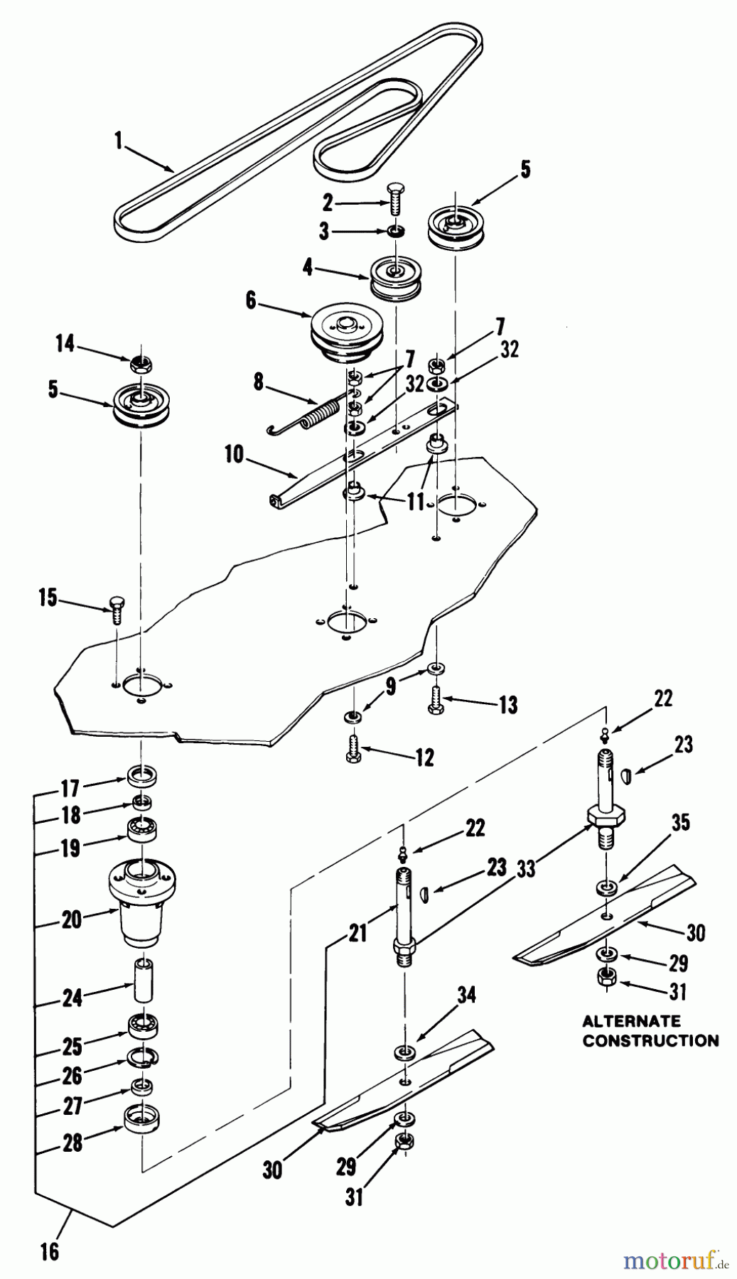 Toro Neu Mowers, Deck Assembly Only 05-48MS02 - Toro 48
