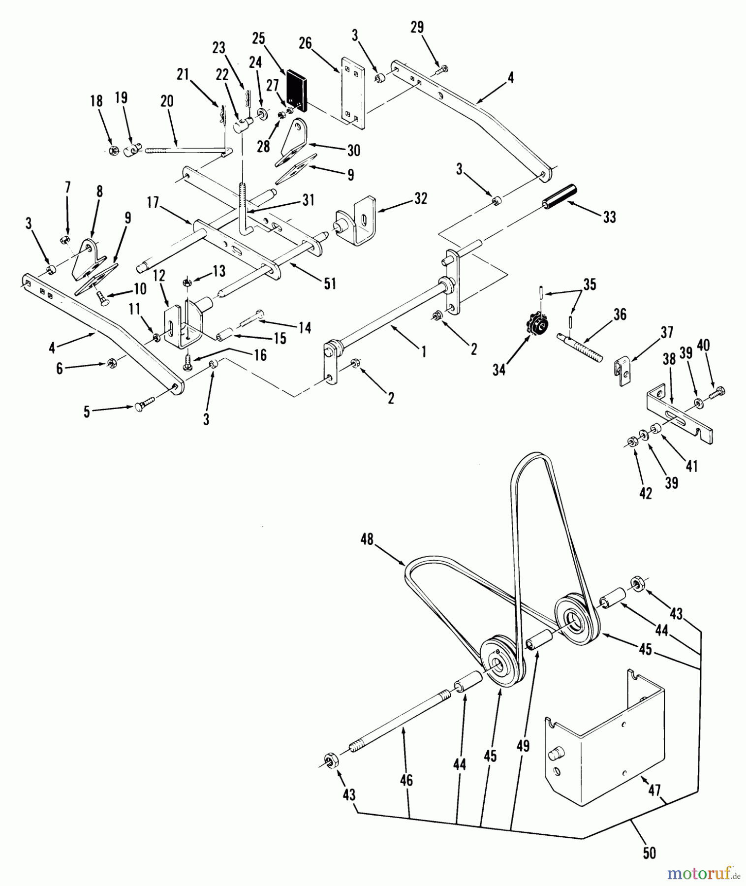 Toro Neu Mowers, Deck Assembly Only B5-42MS01 - Toro 42
