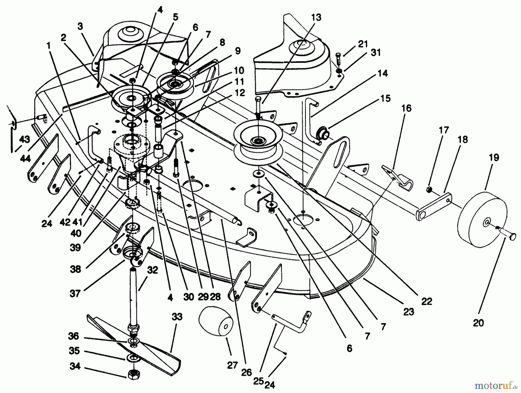 Toro Neu Mowers, Deck Assembly Only 05-42SS01 - Toro 42